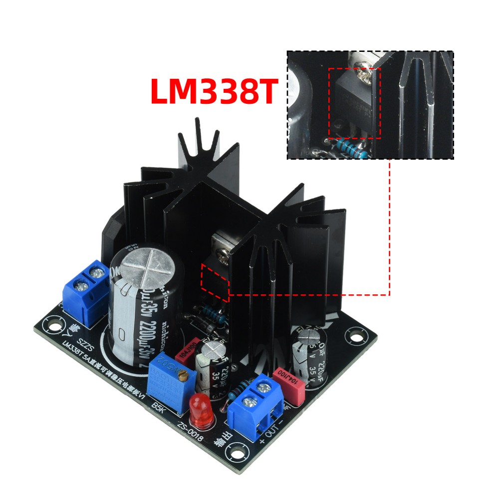 Linear Lab Power Supply Adjustable - Módulo Regulador de Voltaje Lineal Ajustable