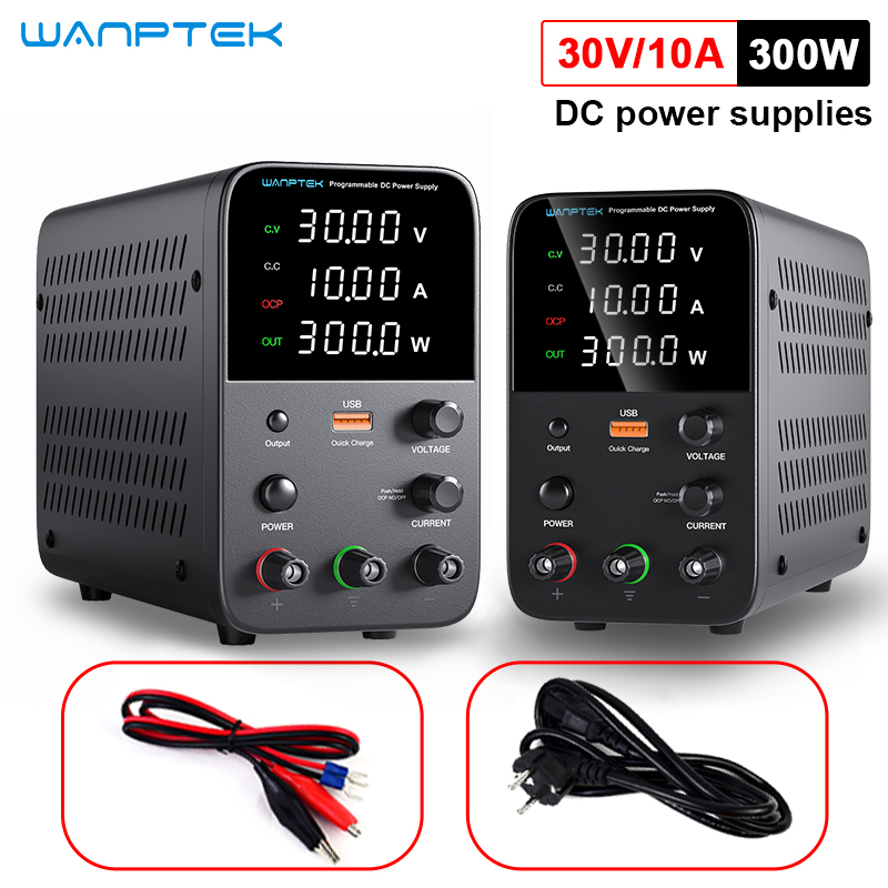 Programmable Dc Power Supply 30V 10A - Wanptek fuente de alimentación CC programable