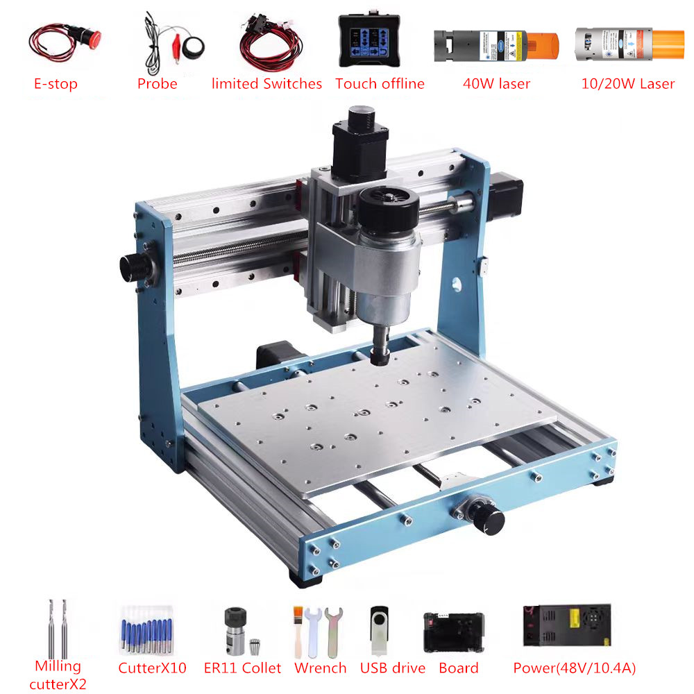 Mini Laser Engraver Cnc Router - Mini enrutador CNC de Metal 3020