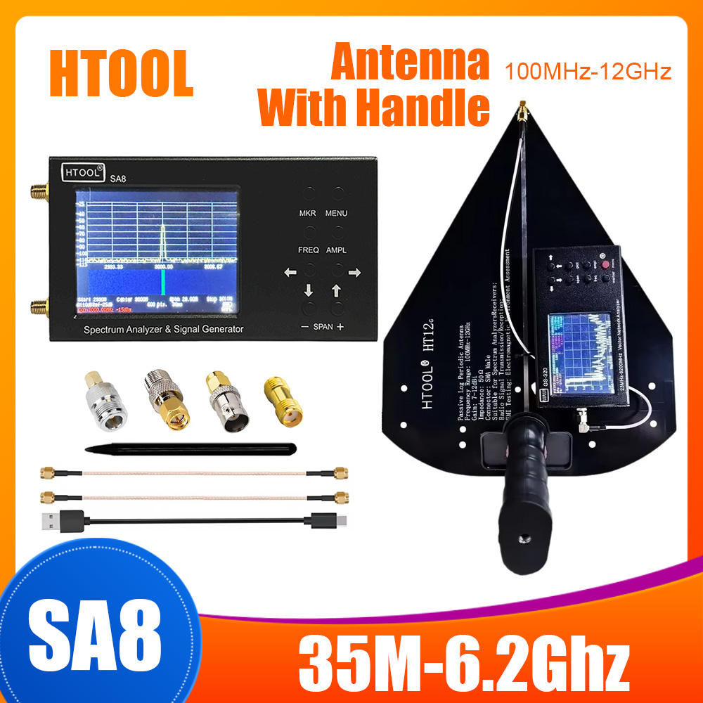 Signal Generator Spectrum Analyzer - Analizador de espectro HTOOL SA8, generador