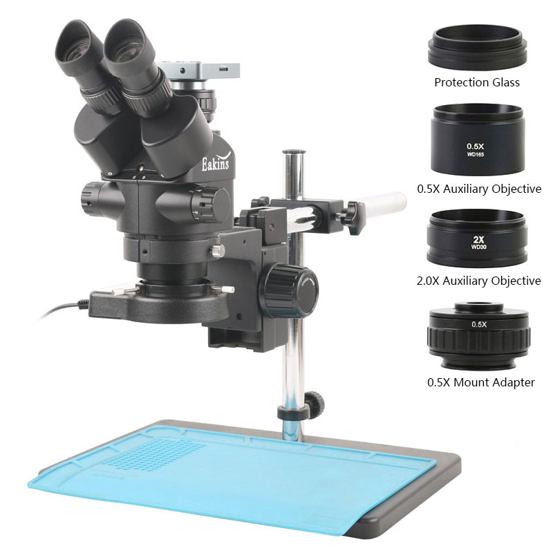 Stereo Trinocular Microscope Pcb - Conjunto de microscopio Trinocular estéreo Focal