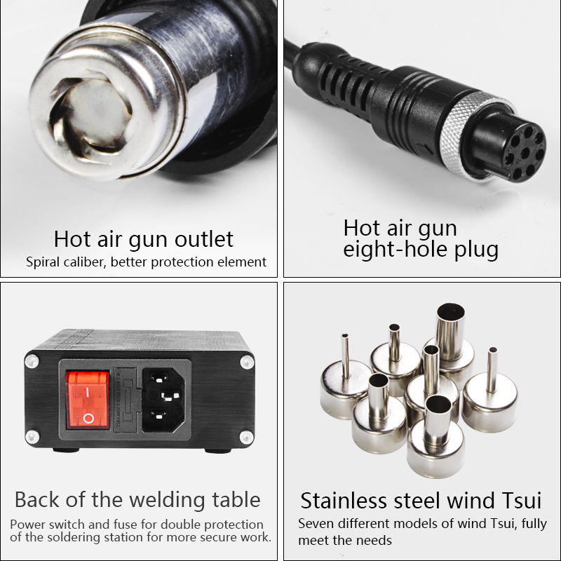 Pistolas de calor T12, pantall - Hot Air Rework Station T12 reseña y precio