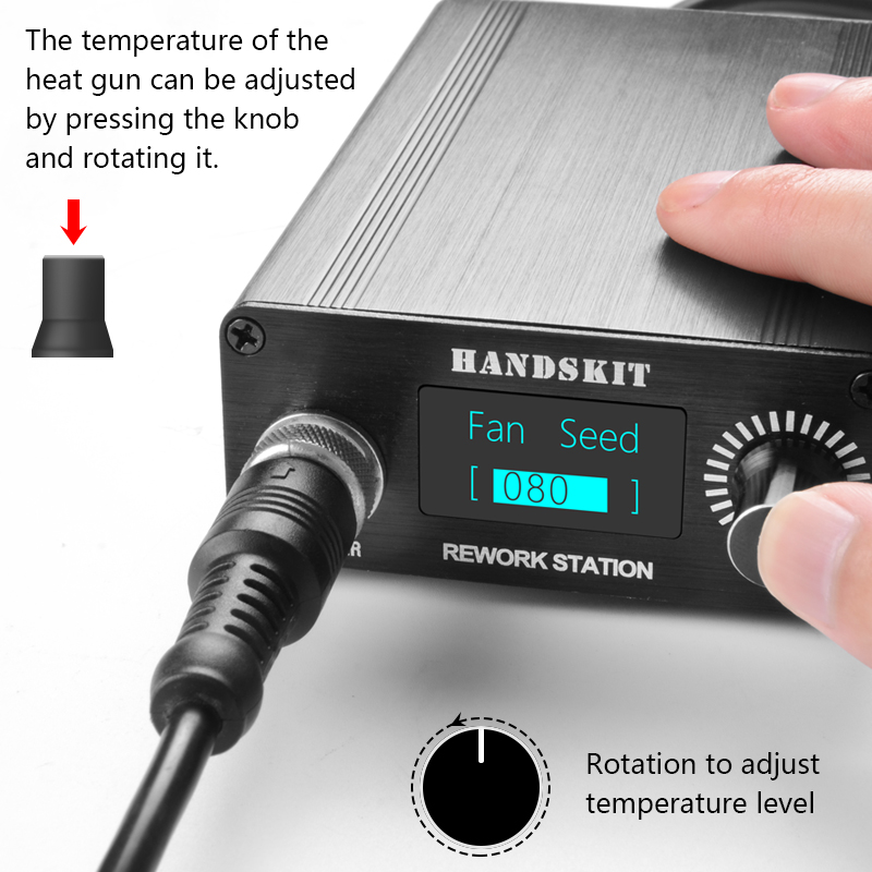 Pistolas de calor T12, pantall - Hot Air Rework Station T12 reseña y precio