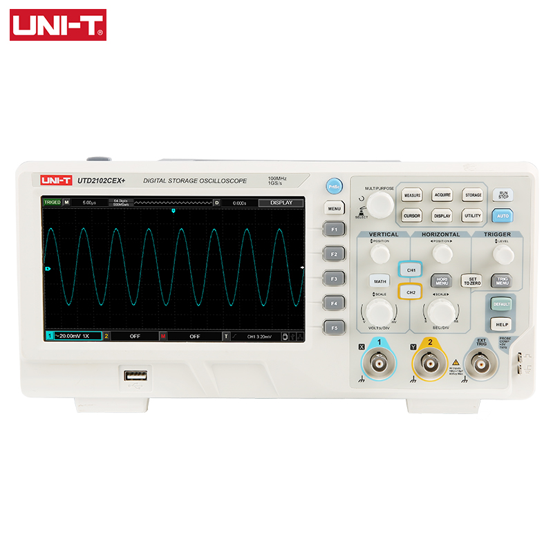 UNI-T UTD2102CEX + osciloscopi - Digital Storage Oscilloscope 100Mhz reseña y precio