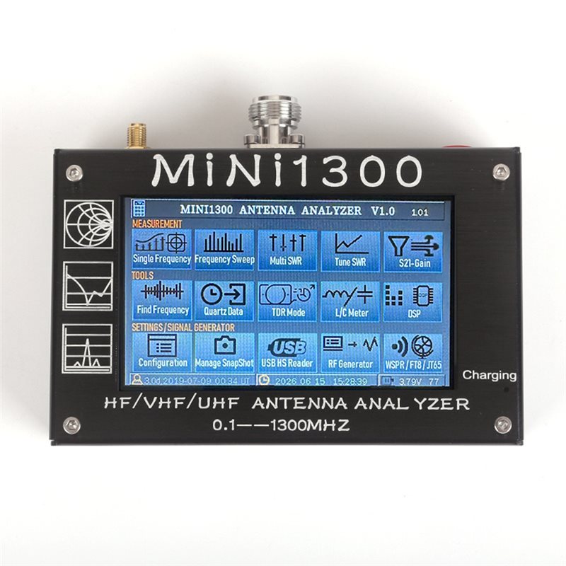 ABUI-Mini1300 Analizador de Re - Signal Generator Spectrum Analyzer reseña y precio