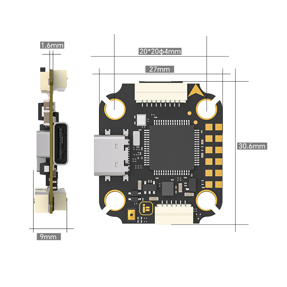 IFlight Borg F7 Mini Stack, Co - Fpv Flight Controller F7 Stack 60A reseña y precio