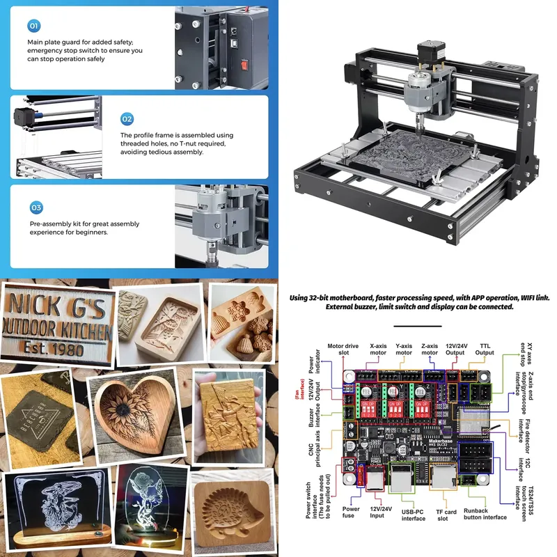 Mini Router CNC 3018 para Perf - Mini Laser Engraver Cnc Router reseña y precio