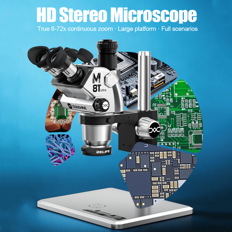 Microscopio Estéreo Trinocular - Stereo Trinocular Microscope Pcb reseña y precio
