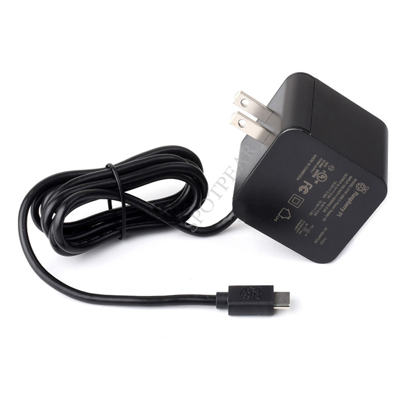 Fuente de alimentación USB tip - Raspberry Pi 5 8Gb Kit reseña y precio