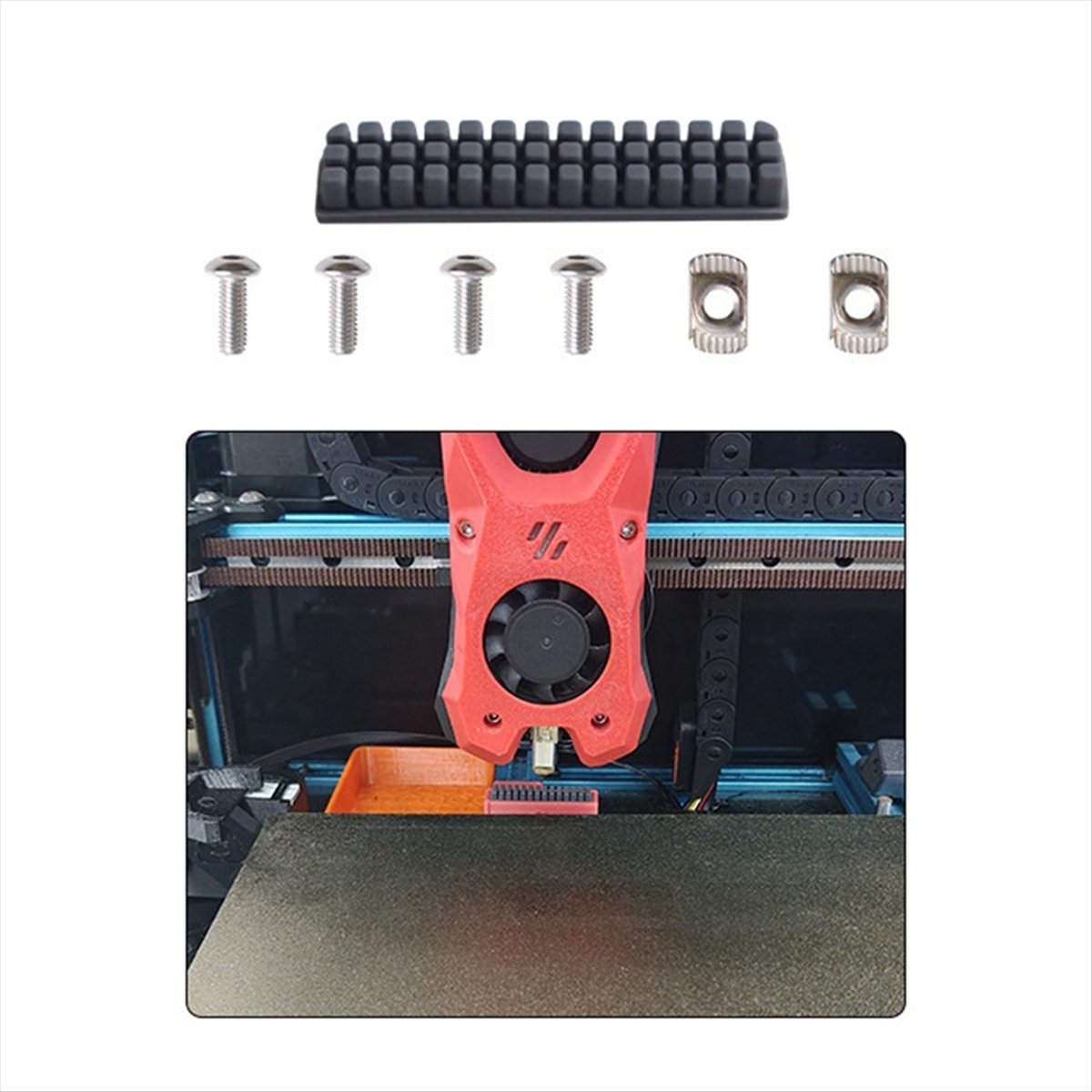 (B63C) Cepillo de silicona par - Voron 2.4 R2 Kit reseña y precio