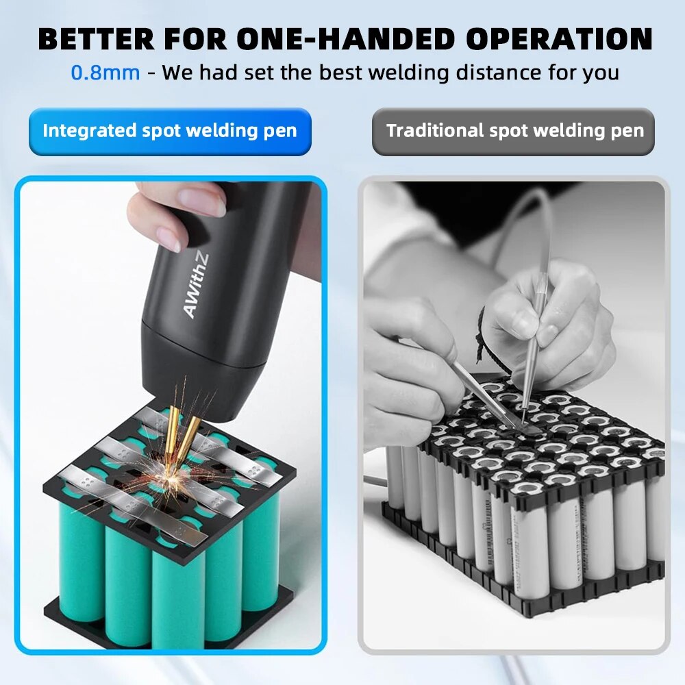 Awithz-soldador por puntos de  - Spot Welder 18650 Battery Pack reseña y precio