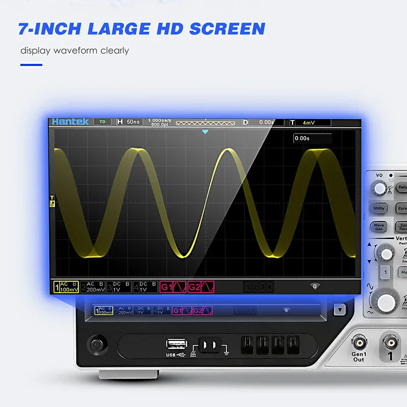 Hantek Dpo6104b Osciloscopio d - Digital Storage Oscilloscope 100Mhz reseña y precio