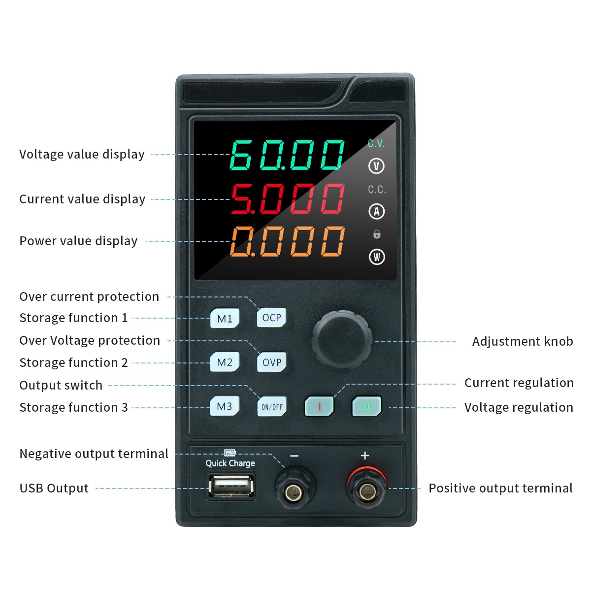 MYAMI-fuente de alimentación C - Programmable Dc Power Supply 30V 10A reseña y precio