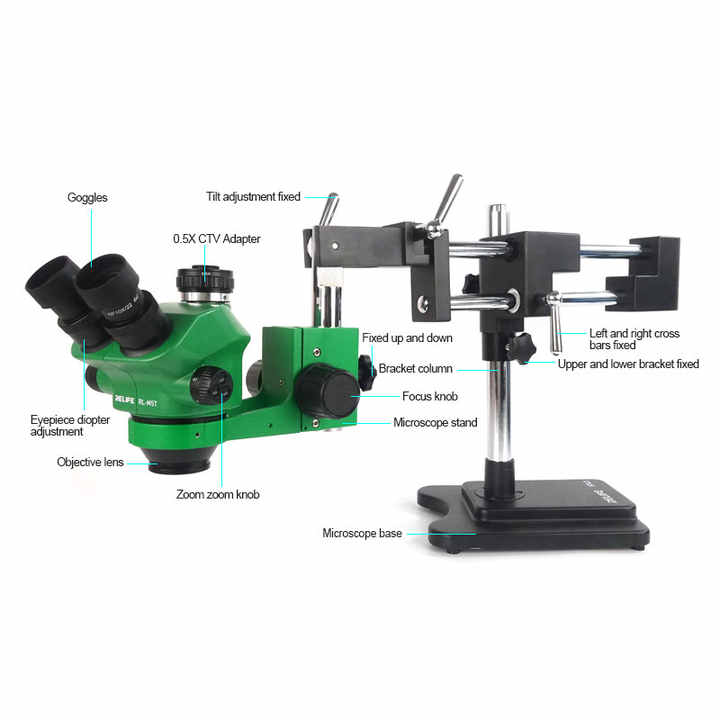 Microscopio Estéreo Trinocular - Stereo Trinocular Microscope Pcb reseña y precio