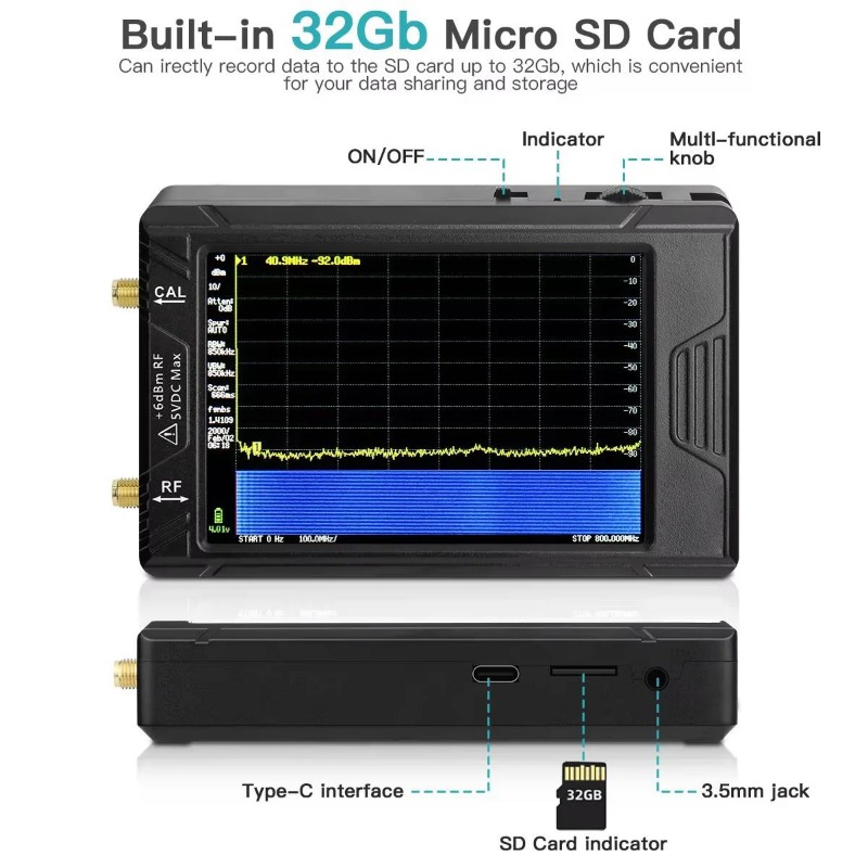 Nuevo Analizador de espectro p - Signal Generator Spectrum Analyzer reseña y precio