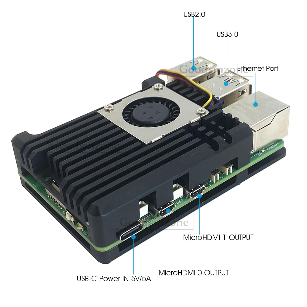 Caja de armadura de aleación d - Raspberry Pi 5 8Gb Kit reseña y precio