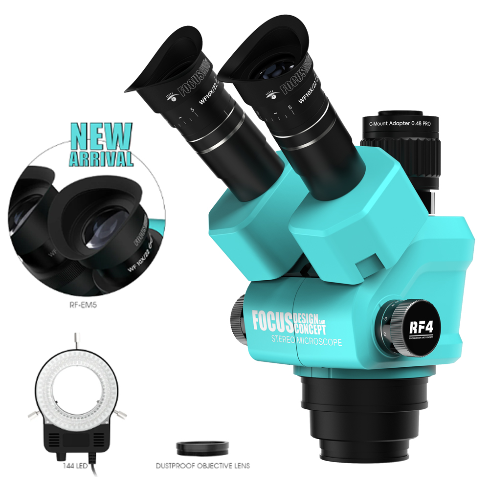El microscopio Trinocular RF4  - Stereo Trinocular Microscope Pcb reseña y precio