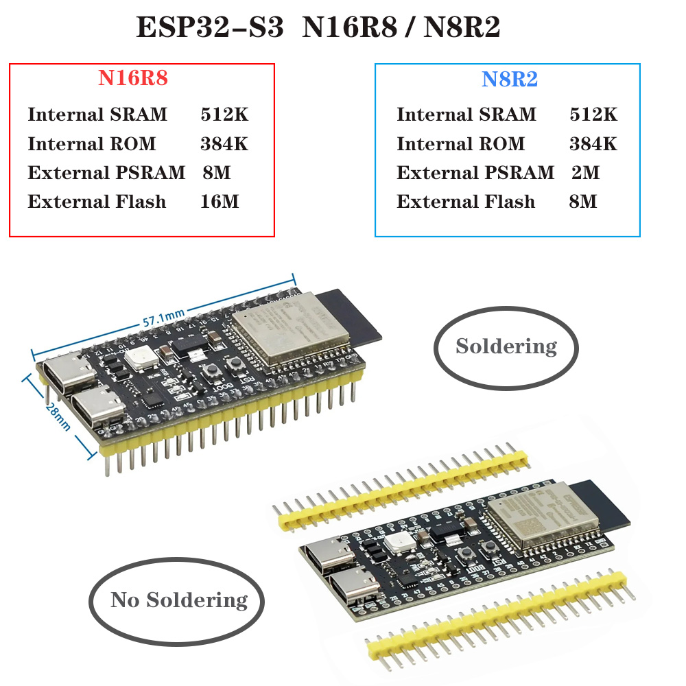 Placas de Desarrollo ESP32-S3  - Esp32 S3 Development Board Lot reseña y precio