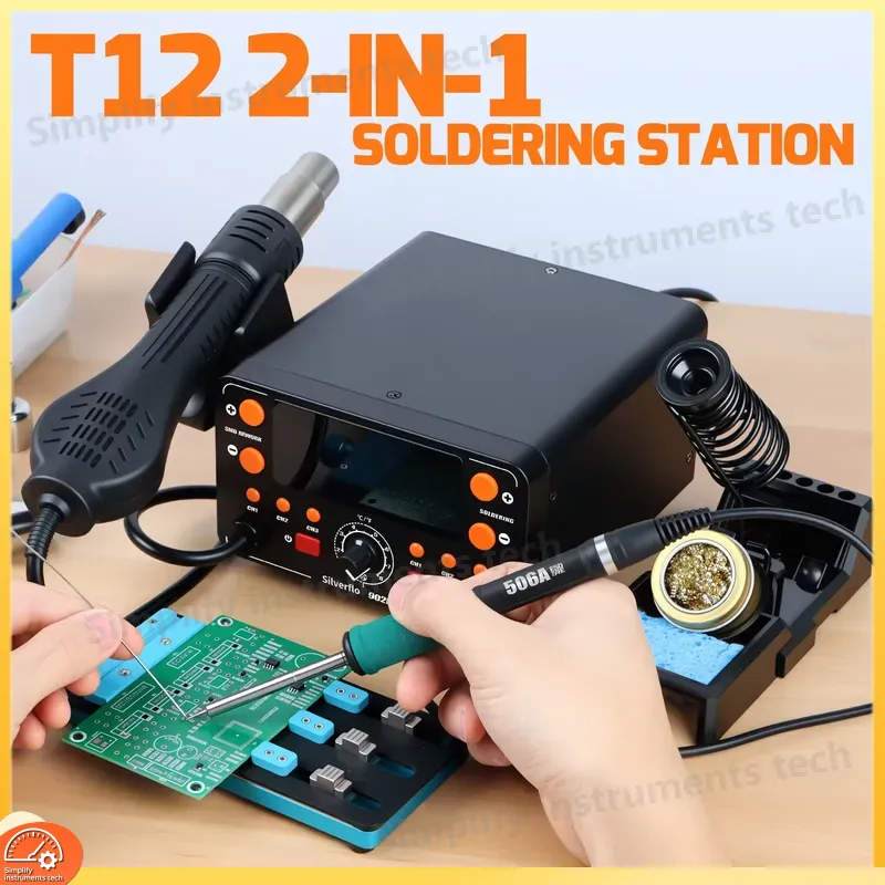 Estación de Soldadura 902D IV  - Hot Air Rework Station T12 reseña y precio