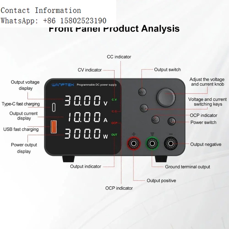 Fuente de alimentación program - Programmable Dc Power Supply 30V 10A reseña y precio