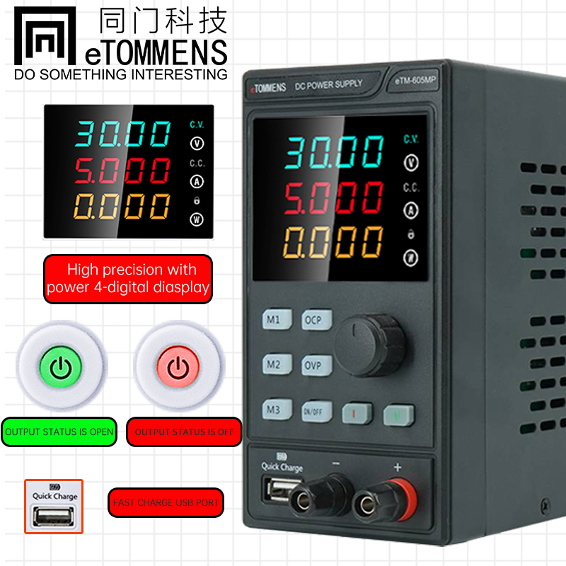ETOMMENS 30V 10A 300W ETM-3010 - Programmable Dc Power Supply 30V 10A reseña y precio