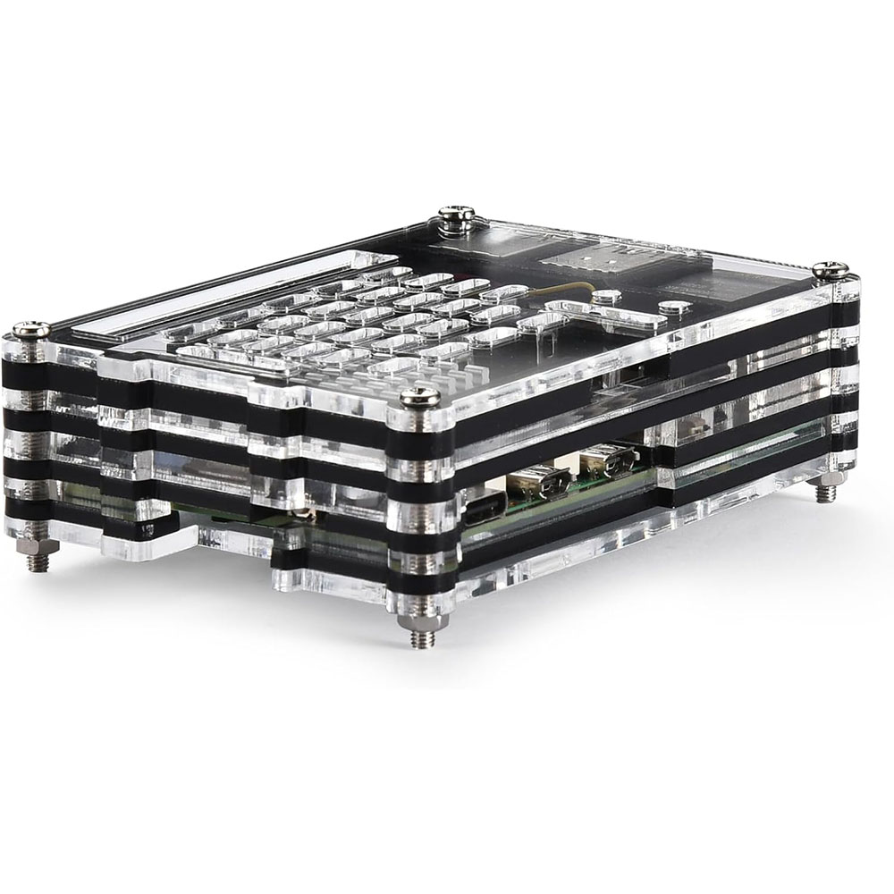 Carcasa acrílica con ventilado - Raspberry Pi 5 8Gb Kit reseña y precio